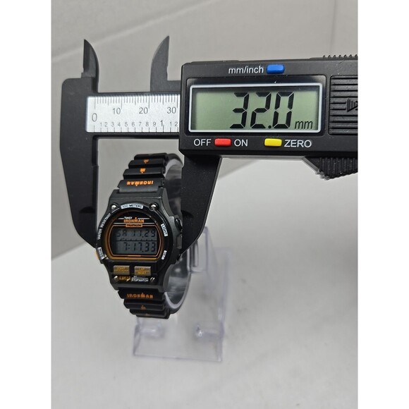 1992 Timex Ironman Triathlon Womens 8 Lap 100M Digital Watch Black New Battery - Picture 5 of 11